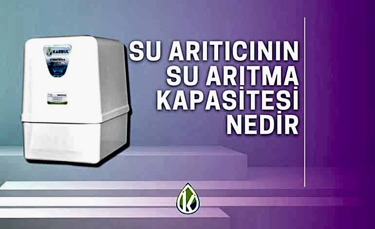 Su Arıtıcının Su Arıtma Kapasitesi Nedir