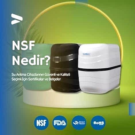 Sertifika NSF, FDA, RoHS, SGS  Karbul Su Arıtma